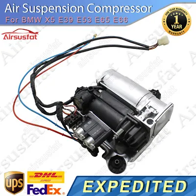 For BMW X5 E39 E53 E65 E66 Air Suspension Compressor W/Valve Block 37226787616 • $244.99