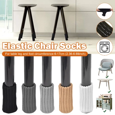 $14.99 • Buy 8-32 Pcs Table Chair Leg Floor Protectors Knit Socks Sleeve Furniture Feet Cover