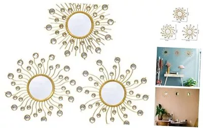  Mirror Wall Decor Wall Mirrors Decorative Sunburst Boho Mirror Gold Mirror  • $41.12