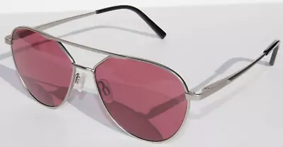 SERENGETI Odell Sunglasses Matte Silver/Saturn Sedona SS555005 Italy Aviator NEW • $124.95