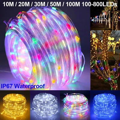 £10.19 • Buy LED Mains Fairy String Lights Waterproof Christmas Garden Outdoor Decor Lamp UK