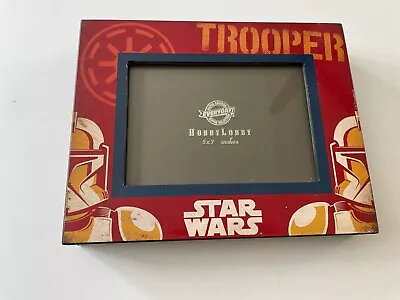 Star Wars Hobby Lobby Picture Frame Trooper Design 5x7 Wood • $25.99