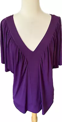 AB Studio Top-Size Xl-Purple-Short Sleeve • $9.99