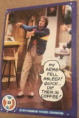 Vintage Mork And Mindy Trading Card #22 1978 Robin Williams • $1.61