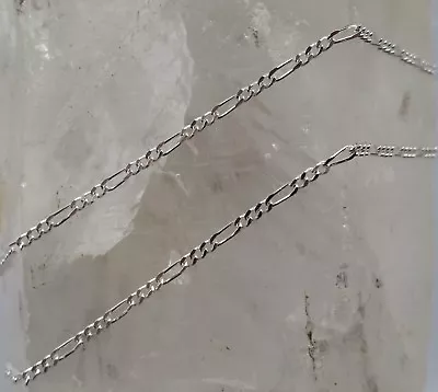 $20.95 • Buy 925 Solid Sterling Silver High Quality Italian Made 1.7mm Figaro Chain 40-80cm