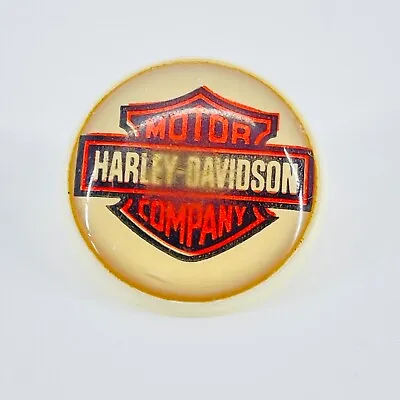 Vintage Harley Davidson Emblem Black Pin Back Button 90's  • $4.99