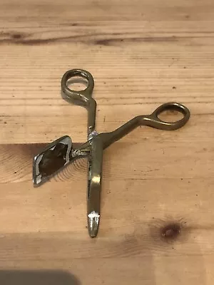 £25 • Buy Vintage Brass Candle/cigar Snuffer/collectable Metal Scissor Snuffer