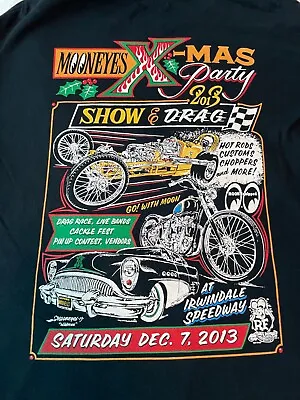 Mooneyes 2013 X-Mas Party T Shirt. Size XL. New Never Worn. • $45