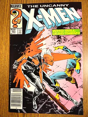 Uncanny X-men #201 Newsstand Key 1st Baby Nathan Cable Storm Vs Cyclops Marvel • $20.49