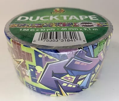 Cartoon City Graffiti￼ Pattern Duck Brand Duct Tape 1.88 In X 10 Yd • $16.95