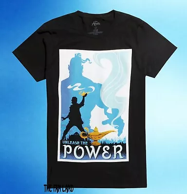 New Disney Aladdin Unleash The Power Vintage 1992 Teal Mens T-Shirt • $14.95