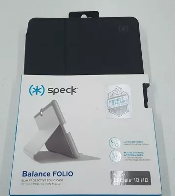 New Speck Balance Folio Black Case For Verizon Ellipsis 10 HD • $7.99