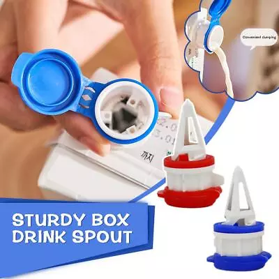 2Pcs Milk Carton Pourer Drink Deflector Box Lid Box Juice Portable • £3.59