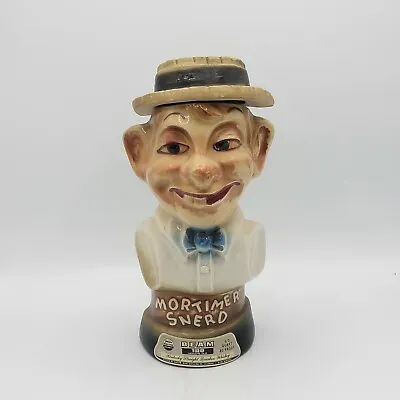 Vintage 1976 Jim Beam Mortimer Snerd Whiskey Decanter Aged For 100 Months Empty • $15.99