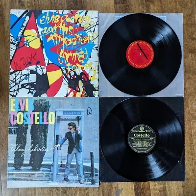 Elvis Costello 2 LP Vinyl Lot: Armed Forces + Taking Liberties New Wave Rock • $10