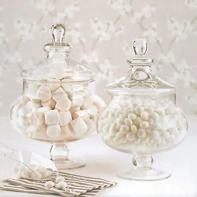 Vintage Retro Decorative Glass Storage Jar Candy Buffet Table Decoration • £16.99