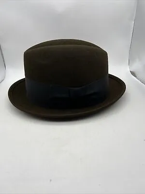 Vintage Penny’s Marathon Brown Hat Fedora Size 6 3/4 • $25