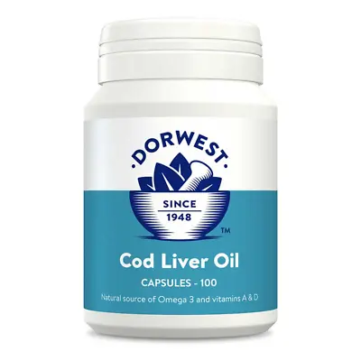 Dorwest Cod Liver Oil 100 Or 200 Capsules   Omega 3 Skin  Joint Supplement • £10.99