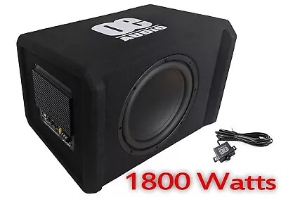 12” Inch Car Audio Active Amplified Built In Amplifier Bass Sub Boom Box 1800W • $426.56