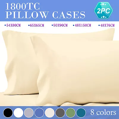 2022 NEW 1800TC Pillow Cases Standard/Queen/king/European/Body Size Pillowcase • $13.99