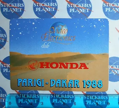 Sticker Vintage Autocollant Moto Tuning Honda Parigi - Dakar 1988 Anni '80 Rare • $13.99