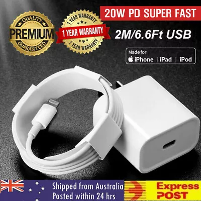 $12.90 • Buy 20W USB Type-C Wall Adapter USB-C PD Fast Charger IPad For IPhone 14 Pro Max AU
