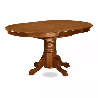 East West Furniture Avon Oval Wood Butterfly Leaf Dining Table In Saddle Brown • $364.32