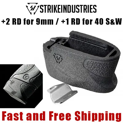 Strike Industries Enhanced Magazine Plate Extension +1/2 Rd For M&P Shield 9&40 • $16.25