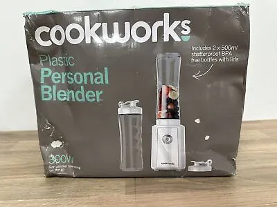 Cookworks  Blender  2 Piece Personal Smoothie Maker Baby FoodOne Portion White • £12.99