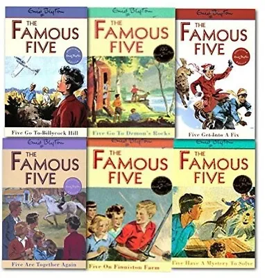 NEW SET Of 6 X FAMOUS FIVE Books 16-21 Enid Blyton 16 17 18 19 20 21 ADVENTURES • £21.50