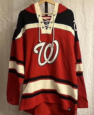 47 Brand Washington Nationals MLB Hockey Jersey Sweater - Men's Size XXL - NWT • $99.97