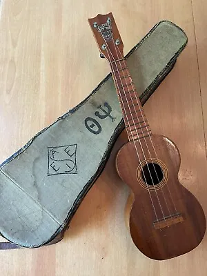 Kumalae Soprano Ukulele Hawaiian Koa Wood With Original Canvas Case 1920 To 1925 • $405