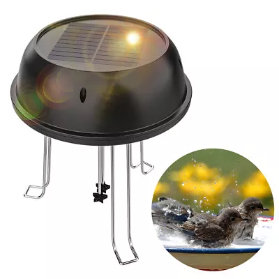 Solar Powered Bird Bath  Wiggler 0.5W Agitator Bubbler Round Shaped I0P6 • $14