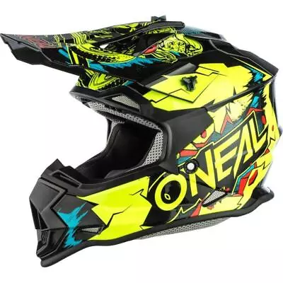 NEW Oneal 2 Series Villain Neon/Yellow Kids Motocross Dirt Bike Helmet • $129