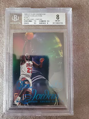 Michael Jordan 1996-97 Flair Showcase Legacy Collection #23 Row 2. 33/150 Bgs 8 • $10000