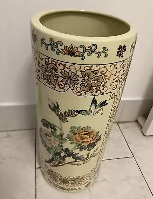 $85 • Buy CERAMIC/PORCELAIN UMBRELLA OR WALKING STICK STAND 52cm High X 21cm Diameter Appr