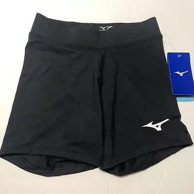 New Mizuno Women's Standard Vortex V2 Volleyball Shorts Size XXS Black • $19.99