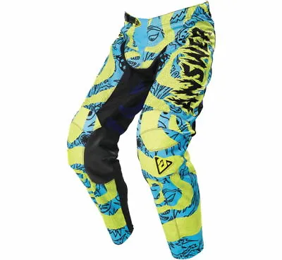 Answer Racing A21 Arkon Hypno Off Road Pants Green And Teal Men's Sizes 34 - 42 • $44.99