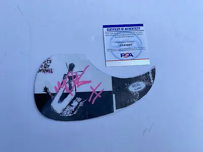 Machine Gun Kelly Mgk Autographed Tickets To My Downfall Guitar Pickguard Psa • $349.99