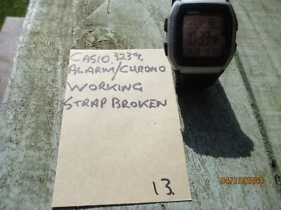 £5 • Buy Casio 3239 Alarm Chrono Watch Working, But Strap Needs Replaced. #35-050