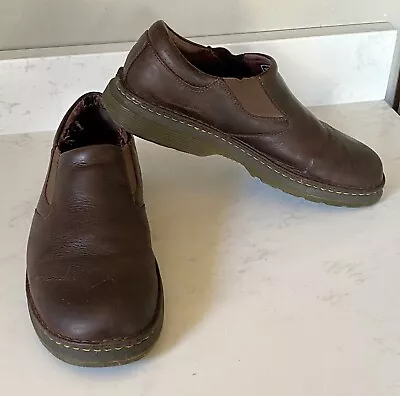 Vintage Y2K Dr Doc Martens Orson Brown Leather Slip On Shoes Men US 13 47 READ • $9.99