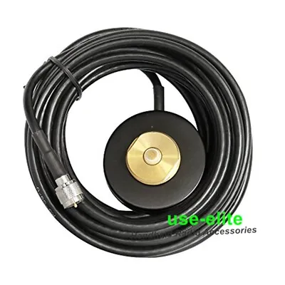 NMO Mount Magnetic Base With RG-58 5M Cable Mini UHF Plug For Mobile Radio • $16.90