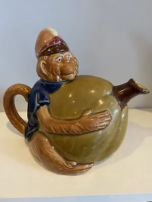 Vtg Ceramic Monkey With Gourd Teapot • $45