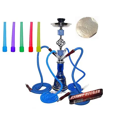 22 ″ 4 Hose Hookah Set Shisha Complete Set Tips Foil-and Charcoals • $29.99