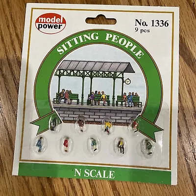 Model Power N SCALE Sitting People Train  Station Item #1336  NEW!!! • $9.89