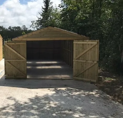 12ft X 24ft Heavy Duty Wooden Garage Timber Workshop Garden Shed 25mm T&G • £2600