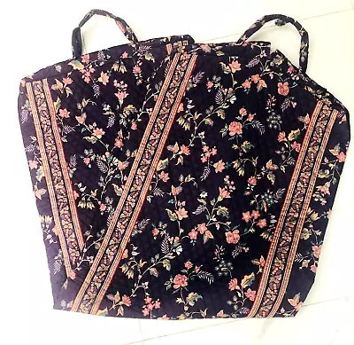 Vera Bradley Large Floral Garment Bag Full Zip Purple Retired Size: 23  X 62  • $59