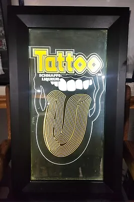 Vintage Tattoo Schnapps Liquor (color Changing Tongue) Light/sign/lamp 16x26x3 • $100