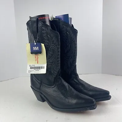 Masterson Boot Co Women’s Size 9M Cowboy Boots Black Leather Western RB3431 New • $84.99