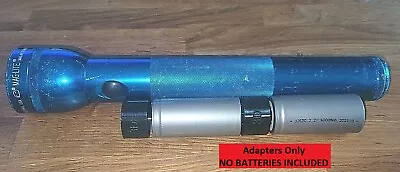 2x 32650 LiFePO4 3D-Cell Maglite Adapter - Conversion W/ LED Bulb Option • $22